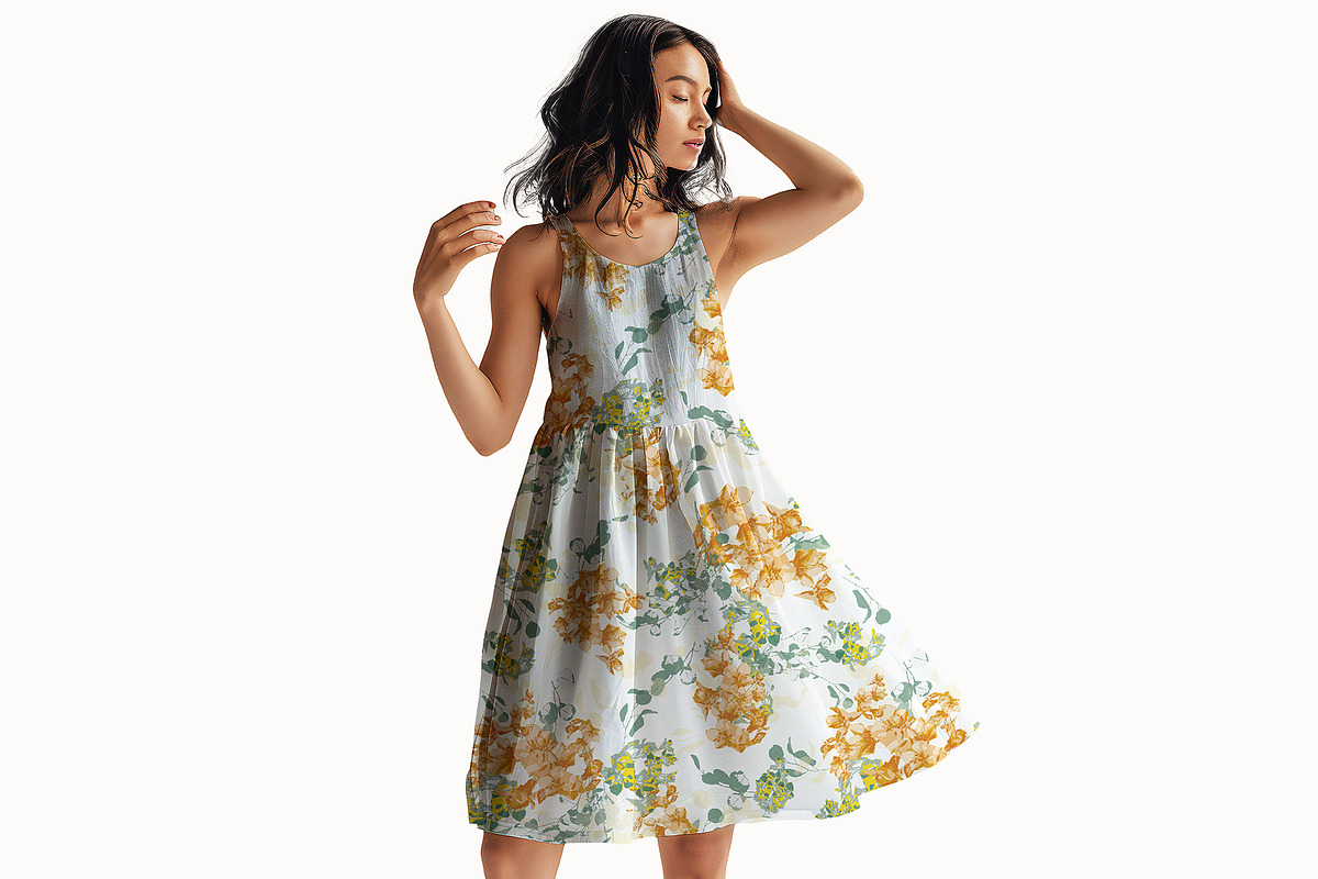 Colorful Summer Floral Pattern, a Pattern Graphic by StudioGlouna (Photo 6 of 9)