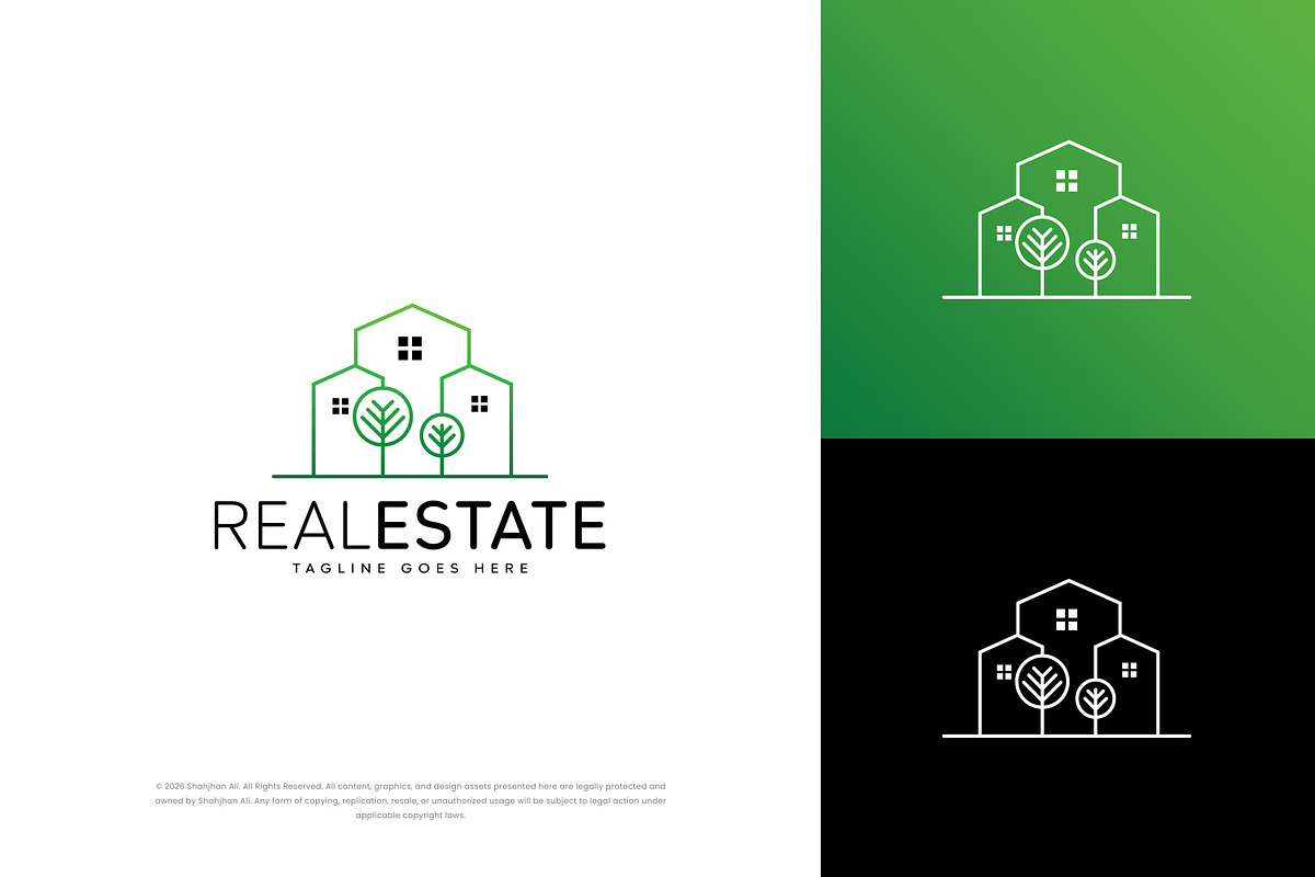 Minimal Real estate Logo Design, a Branding & Logo Template by Shahjhan (Photo 1 of 5)