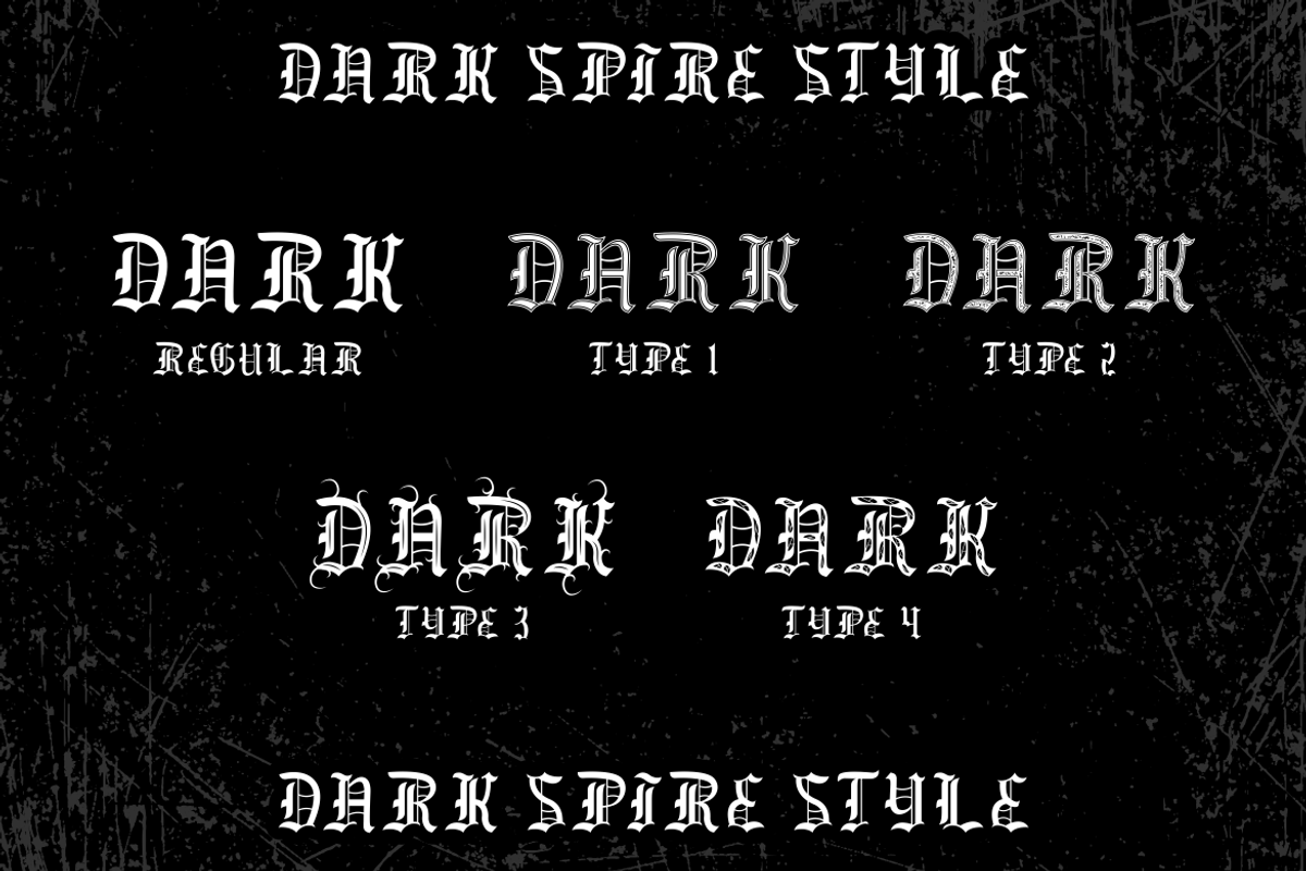 Dark Spire Blackletter Font, a Blackletter Font by PutraCetol Studio (Photo 6 of 11)