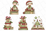 Whimsical Christmas Books Clipart, an Illustration by DreamPrint404 (Thumbnail 3 of 6)