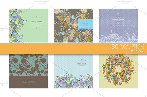 30 beautiful floral patterns preview 6