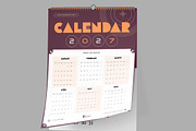 Modern Wall Calendar 2027 Template, a Stationery Template by NorthPeak (Thumbnail 2 of 5)