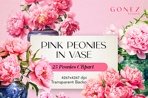 Watercolor Peony illustrations