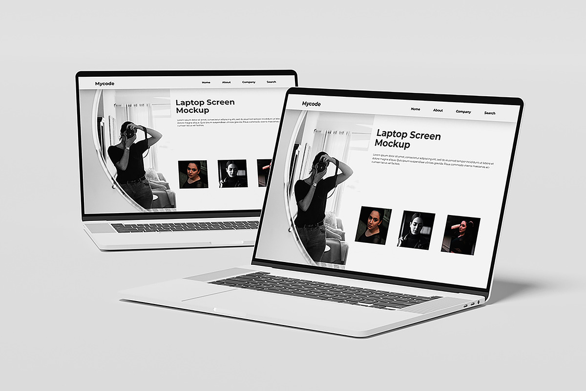 Laptop Mockup vol 2, a Mac Mockup by mahhyud (Photo 5 of 5)