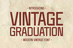 Vintage Graduation - Modern Font, a Sans Serif Font by Pian45 Studio