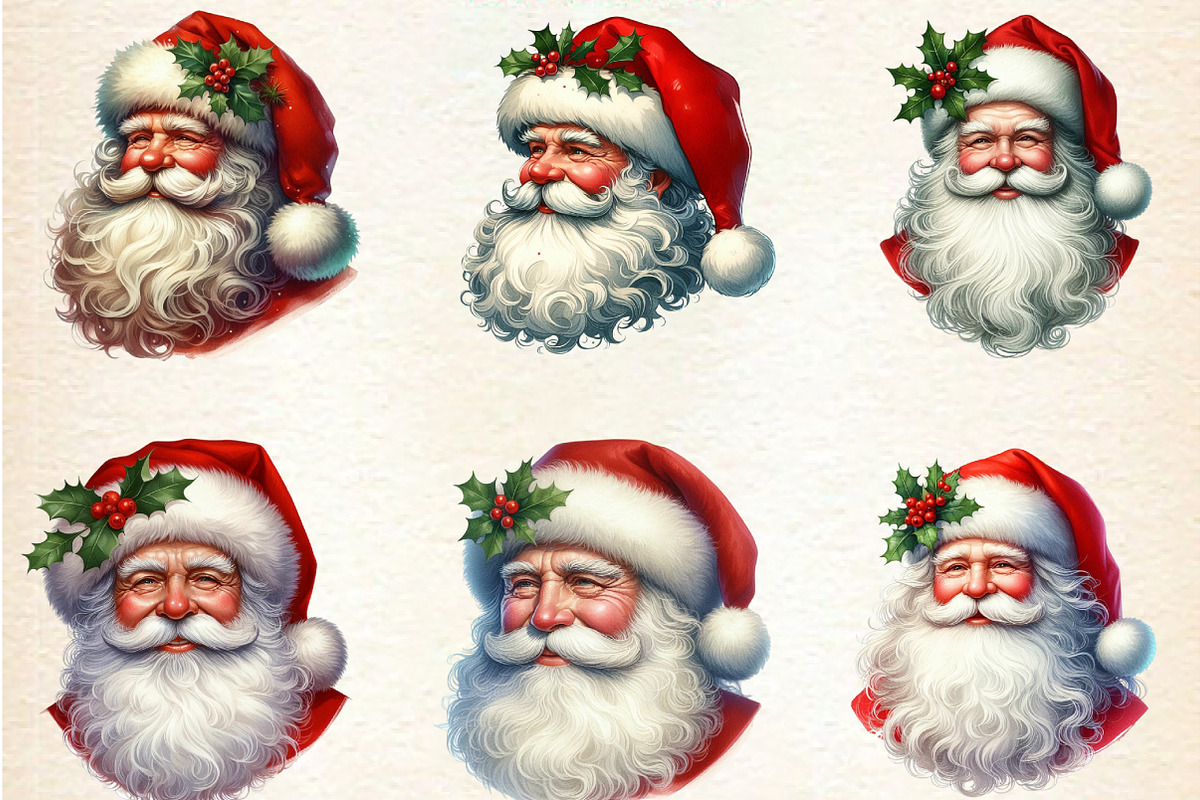Christmas  Red Santa Claus PNG, an Illustration by DreamArtGraphic (Photo 5 of 6)