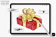 Winter Glow Procreate Brushes, a Brush Add-On by owlasya (Thumbnail 7 of 7)