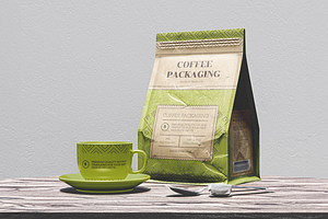 Coffee Branding Packaging Mockup