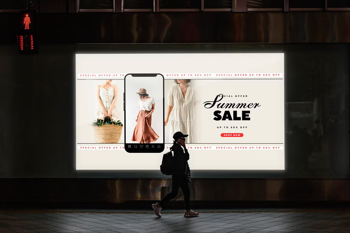 Digital Screen Mockup Template, an Advertising Mockup by PaperMoon (Photo 4 of 5)