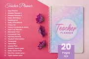 20 Elegant & Simple Teacher Planner, a Flyer Template by RioCloud (Thumbnail 1 of 3)
