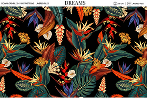 Nueva Tropical Seamless Pattern 2026