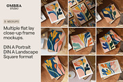 Close-up Frame Mockup Bundle DIN A, a Household Mockup by Ombra Studio (Thumbnail 4 of 11)