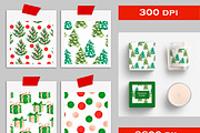 Christmas Tree Clipart & Patterns, a Pattern Graphic by Lagmar Design (Thumbnail 4 of 13)