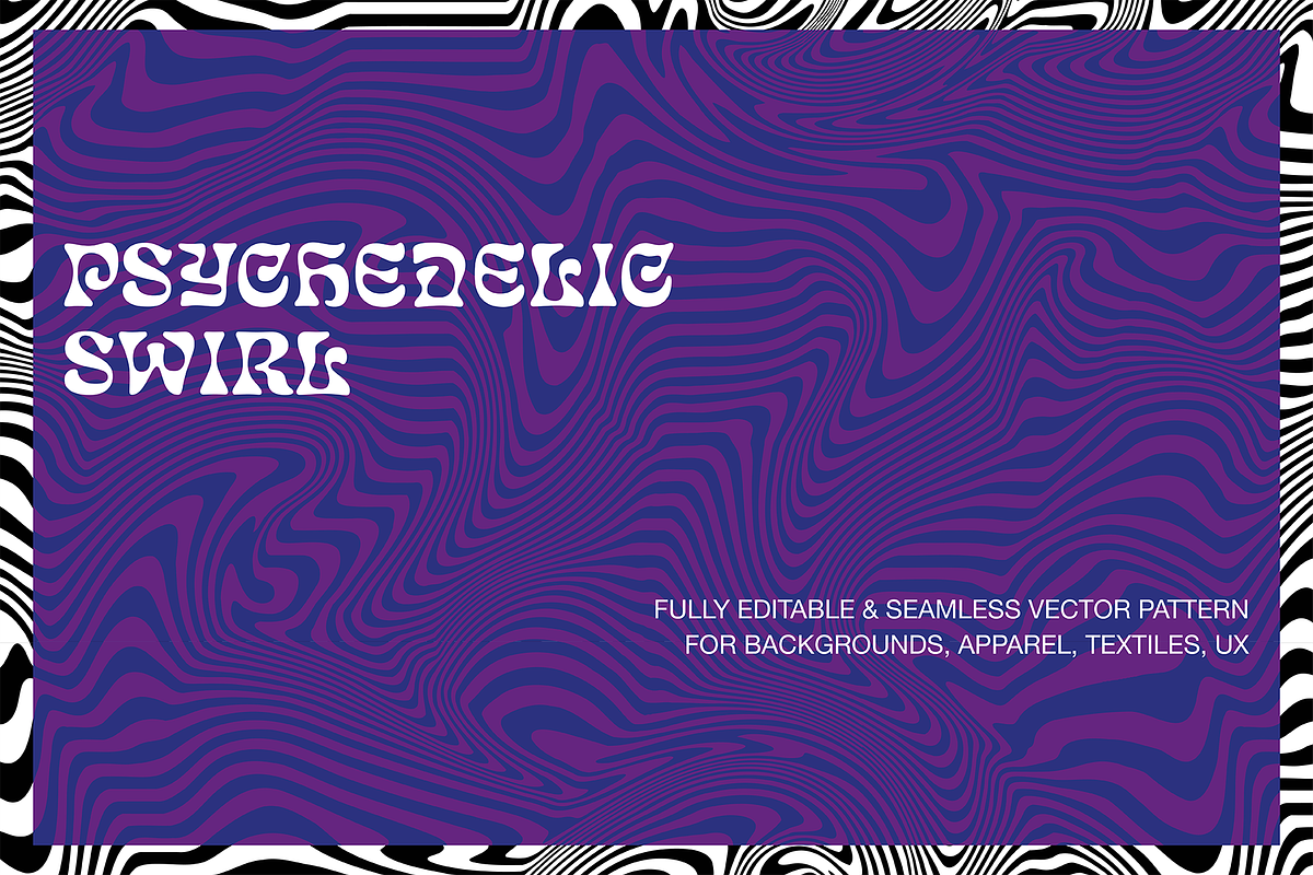 Psychedelic Swirl Seamless Pattern, a Pattern Graphic by Graphic Pattern Studio (Photo 1 of 5)