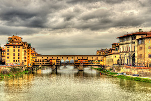 The Ponte Vecchio in Florence - Ital, an Architecture Photo by Leonid Andronov