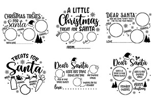 Santa Tray SVG for Christmas Treats