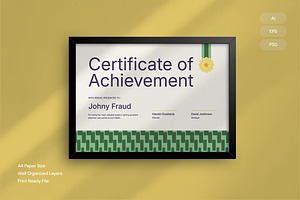 Achievement - Certificate, a Templates & Theme by Izdihaar_Studio