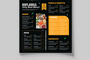 Food Menu Template, a Flyer Template by MightyDesign (Thumbnail 3 of 8)