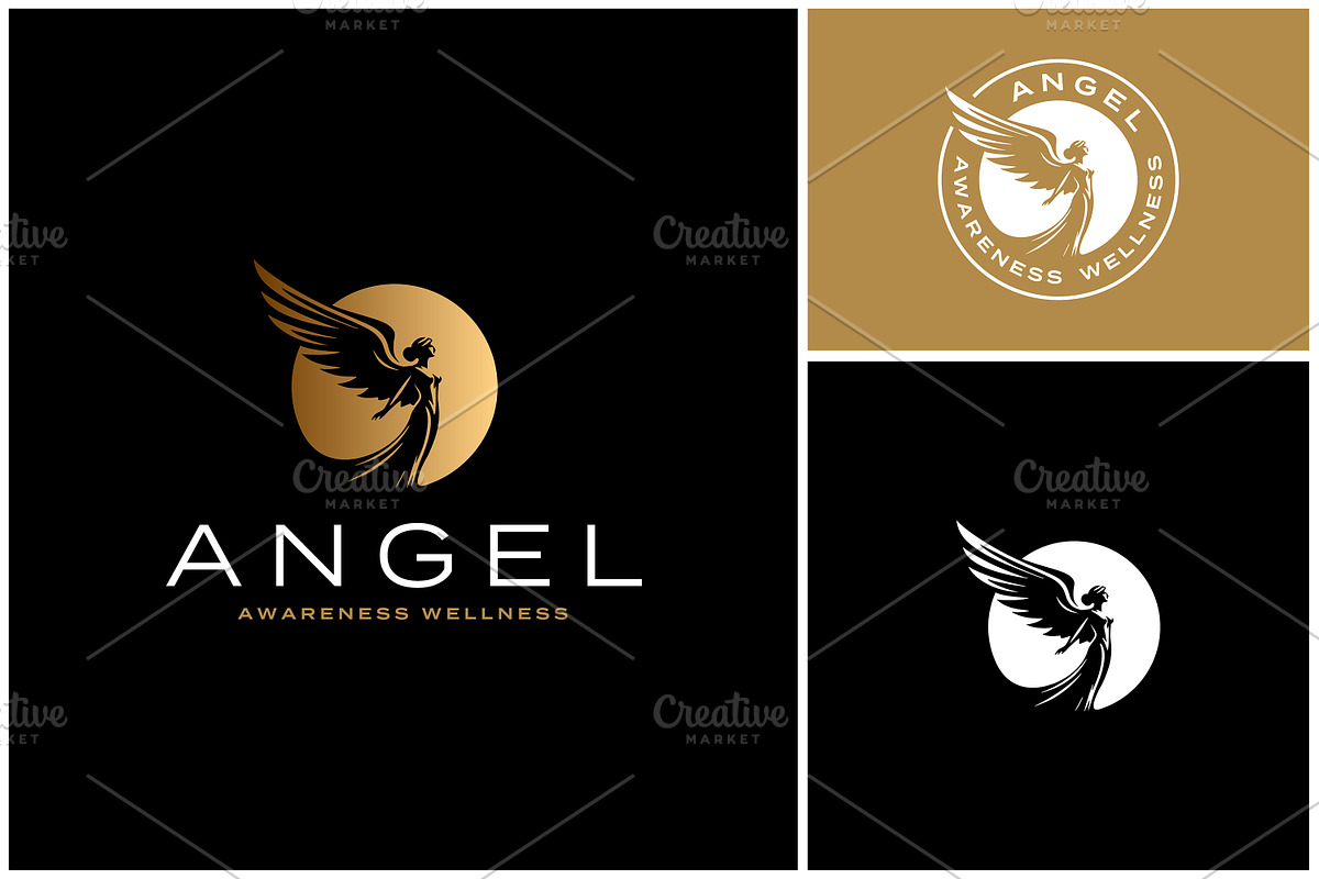 Fairy Goddess Angel Woman Wings Logo, a Branding & Logo Template by Enola99d (Photo 2 of 2)