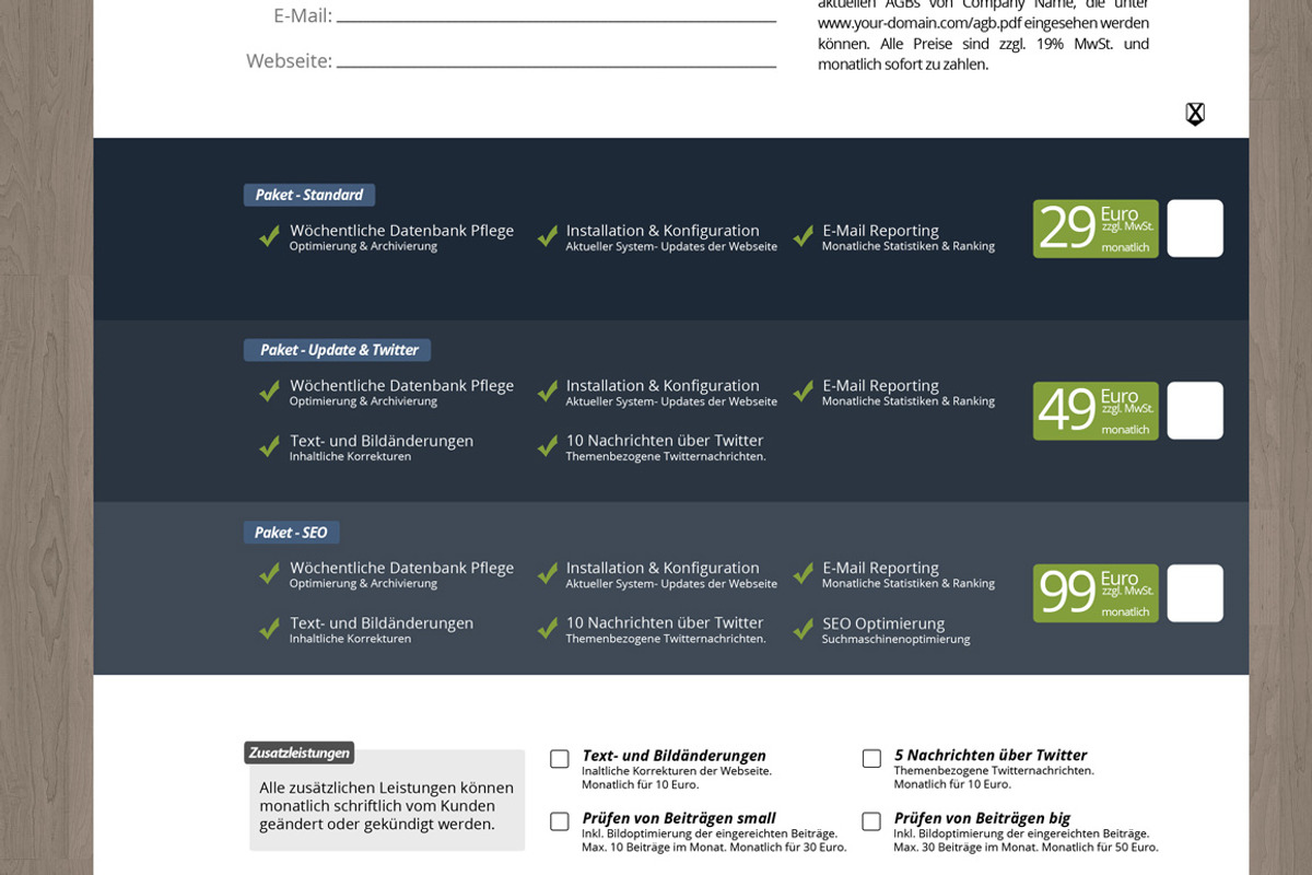 Service Contract and Proposal, a Stationery Template by GoodDesignCreation (Photo 3 of 4)