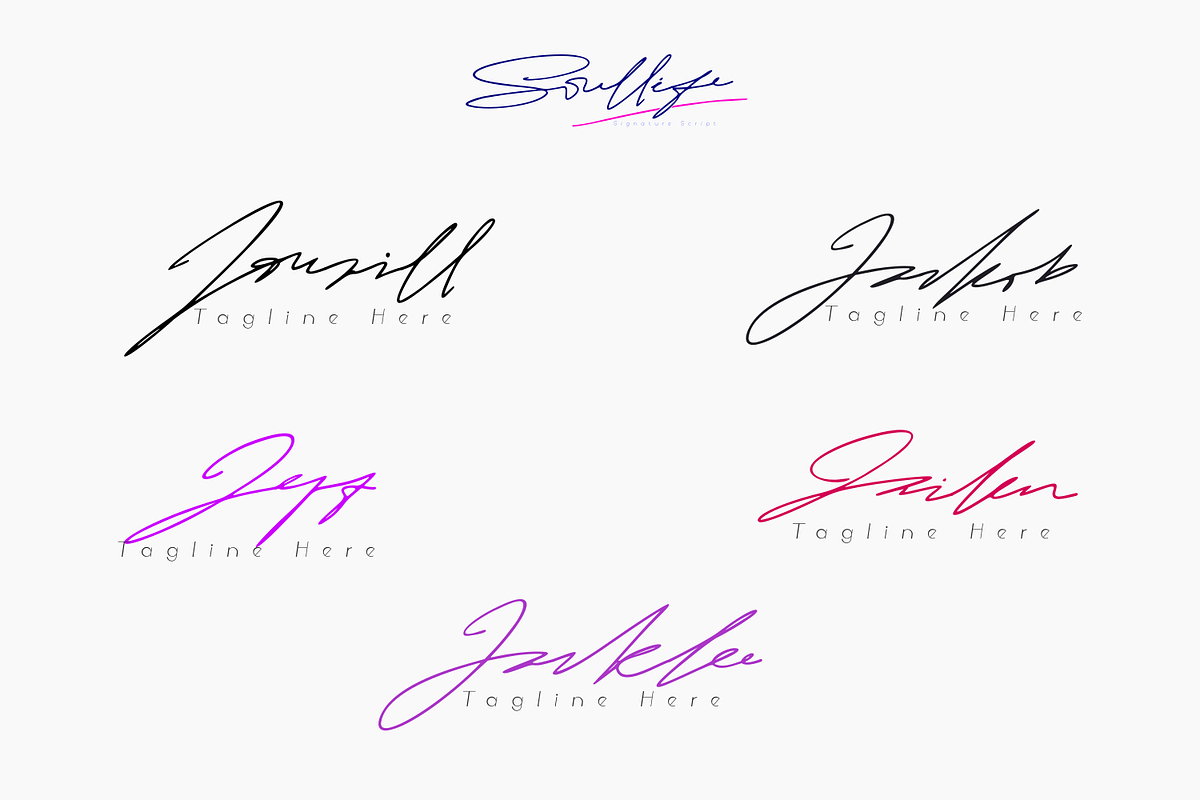 Soullife | Signature Script, a Script Font by Mozyen Studio (Photo 11 of 12)