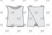 Open Back Tank Fashion Flat, a Shirt Mockup by haydenwentworth (Thumbnail 1 of 3)