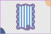 Retro Wavy Pattern Frames Vector Set, a Decorative Illustration by Gfx Expert Team (Thumbnail 9 of 10)