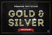 Gold & Silver #2 - 20 Text Styles, a Layer Style Add-On by Jonas Stensgaard (Thumbnail 9 of 23)