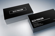 Black Business Card Design 020, a Business Card Template by Nonaglyph Design (Thumbnail 3 of 4)