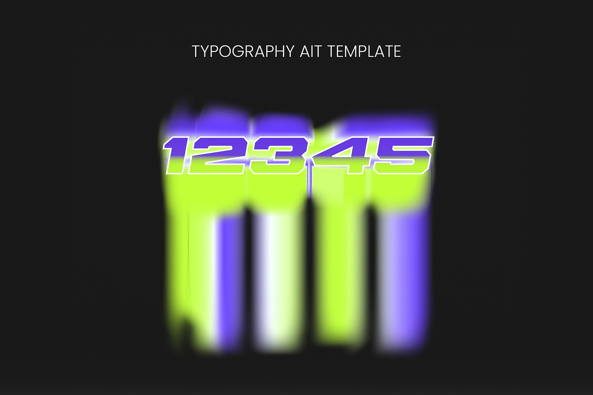 Neon Distortion Bold Text Effect, a Templates & Theme by studiogstock (Photo 2 of 2)
