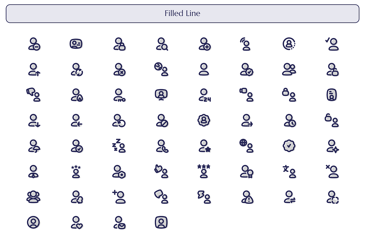 5 Style set of 300 User Account icon, an Outline Icon by Directico Design Kit (Photo 5 of 8)