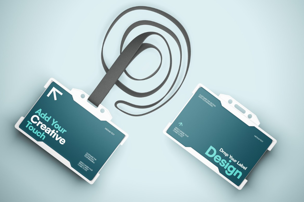 ID Card Holder Landscape Mockup, a Product Mockup by graphicook (Photo 3 of 4)