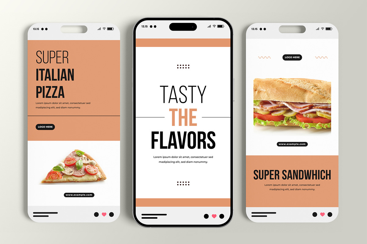 Modern Food Menu Social Media Story, a Social Media Template by MightyDesign (Photo 1 of 6)