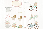Cottage Village - watercolor clipart, an Illustration by Lolytop Studio (Thumbnail 2 of 7)
