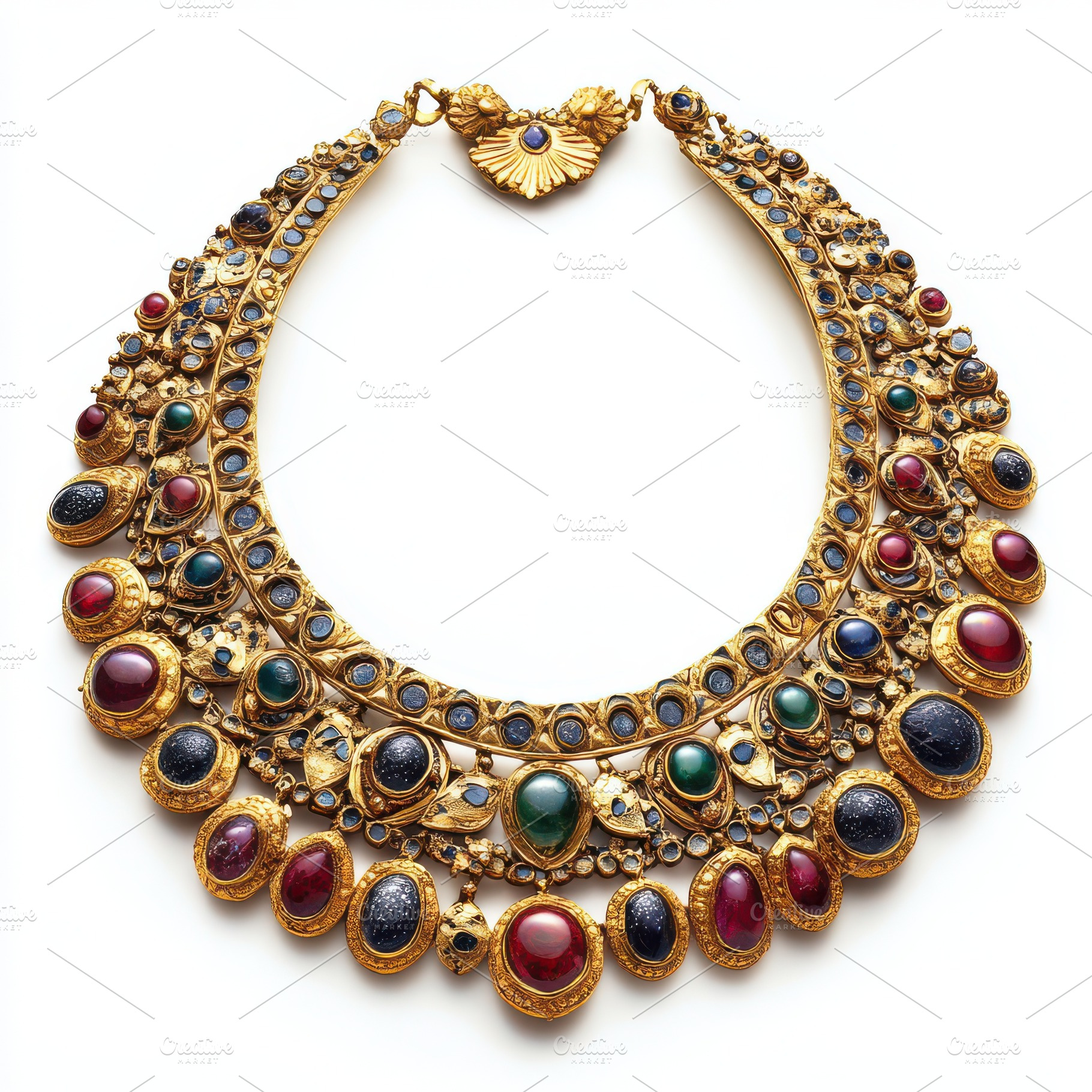 Gold necklace in the traditional Ind, a Beauty & Fashion Photo by Pixeness Studio