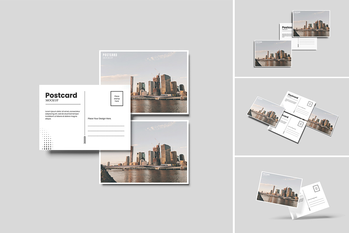 Postcard Mockup, an Advertising Mockup by GraphicWindow (Photo 1 of 6)