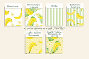 Watercolor Banana Seamless Pattern, a Pattern Graphic by Oksana Dovhopol Art (Thumbnail 8 of 11)