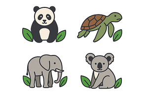 Cute animal illustrations featuring, an Animal Illustration by ZinetroN