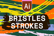 Illustrator Bristle Brushes 99x, a Brush Add-On by Esther Nariyoshi (Thumbnail 1 of 8)