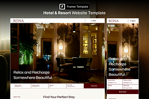 Hotel Website Framer Template