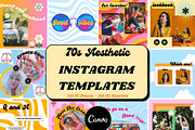 70s Aesthetic Instagram Templates, a Social Media Template by PLANETSEL (Thumbnail 5 of 5)