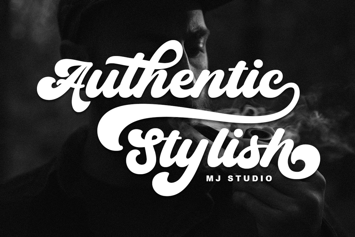 Mountain Alaska – Retro Bold Script, a Script Font by MjStudio31 (Photo 2 of 7)