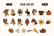 Cozy Whimsical Autumn Doodles, a Seasonal Illustration by Invisual Studio (Thumbnail 4 of 8)