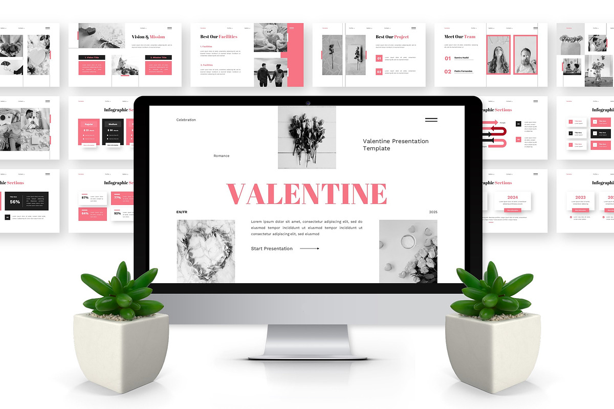 Valentine - Valentines Day PPT, a Presentation Template by Deepslide Studio (Photo 2 of 6)