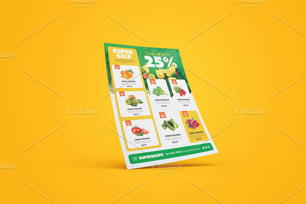 Supermarket Flyer, a Flyer Template by Stock_Design