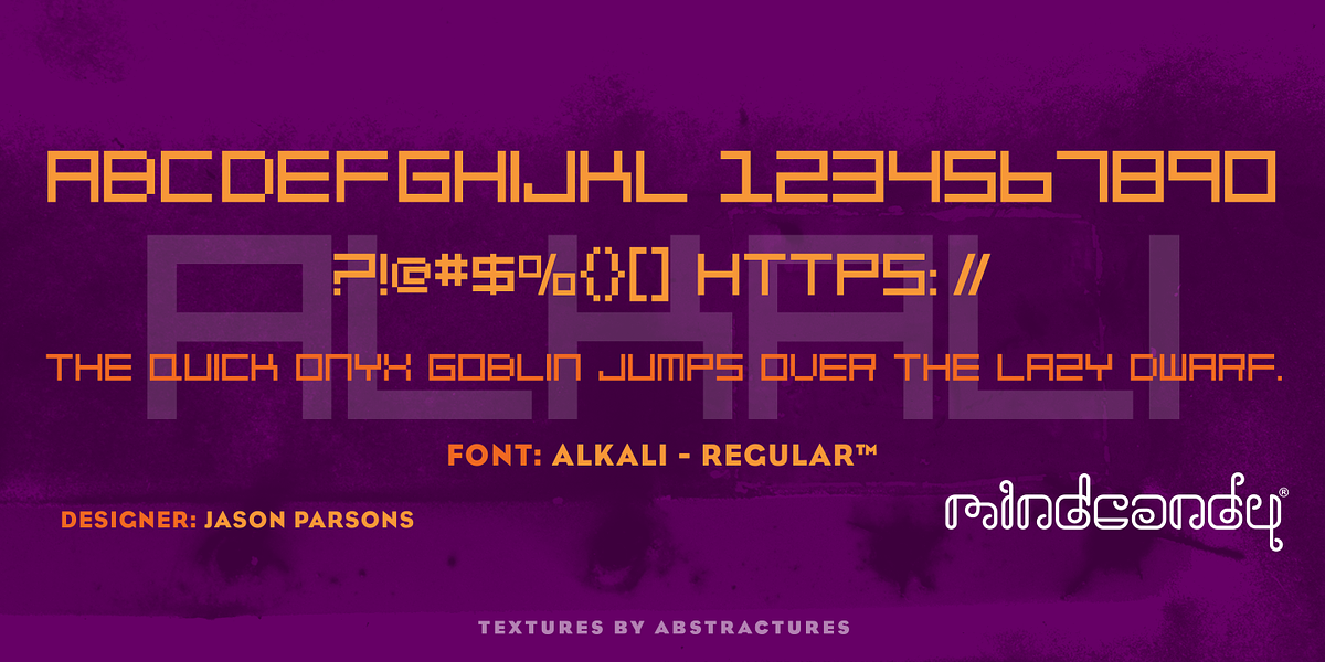 Alkali™, a Font by MINDCANDY (Photo 2 of 3)
