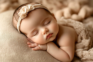 Baby girl sleeps soundly, a Person Photo by Beautiful things