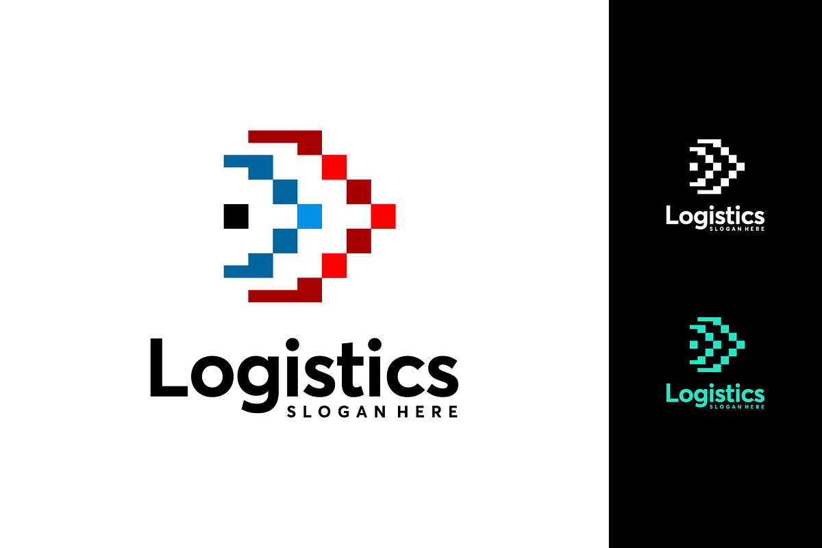 Set of Fast Cargo Delivery logo, a Branding & Logo Template by Lucky Creative (Photo 7 of 8)