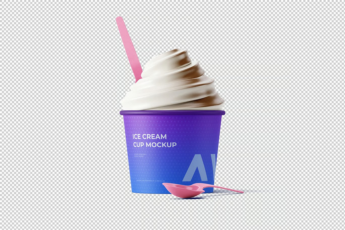 Ice Cream Cup Mockup, a Product Mockup by zpackcreative (Photo 4 of 4)