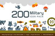 200 Military Icon Pack, a Duotone Icon by Creastale (Thumbnail 1 of 5)